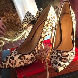 ENZO ANGIOLINI | leopard print calf hair pumps